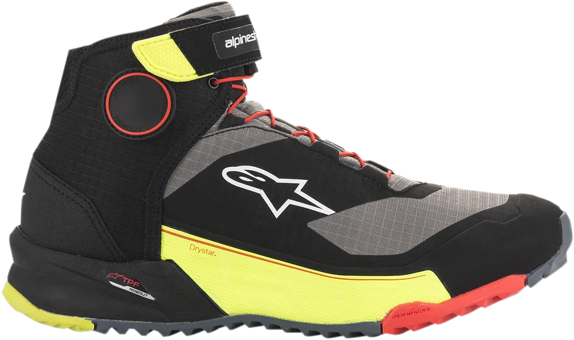 ALPINESTARS CR-X Drystar? Shoes - Black/Red/Yellow Fluorescent - US 14 2611820153814