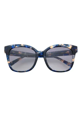 Amber Oversized Sunglasses - Blue