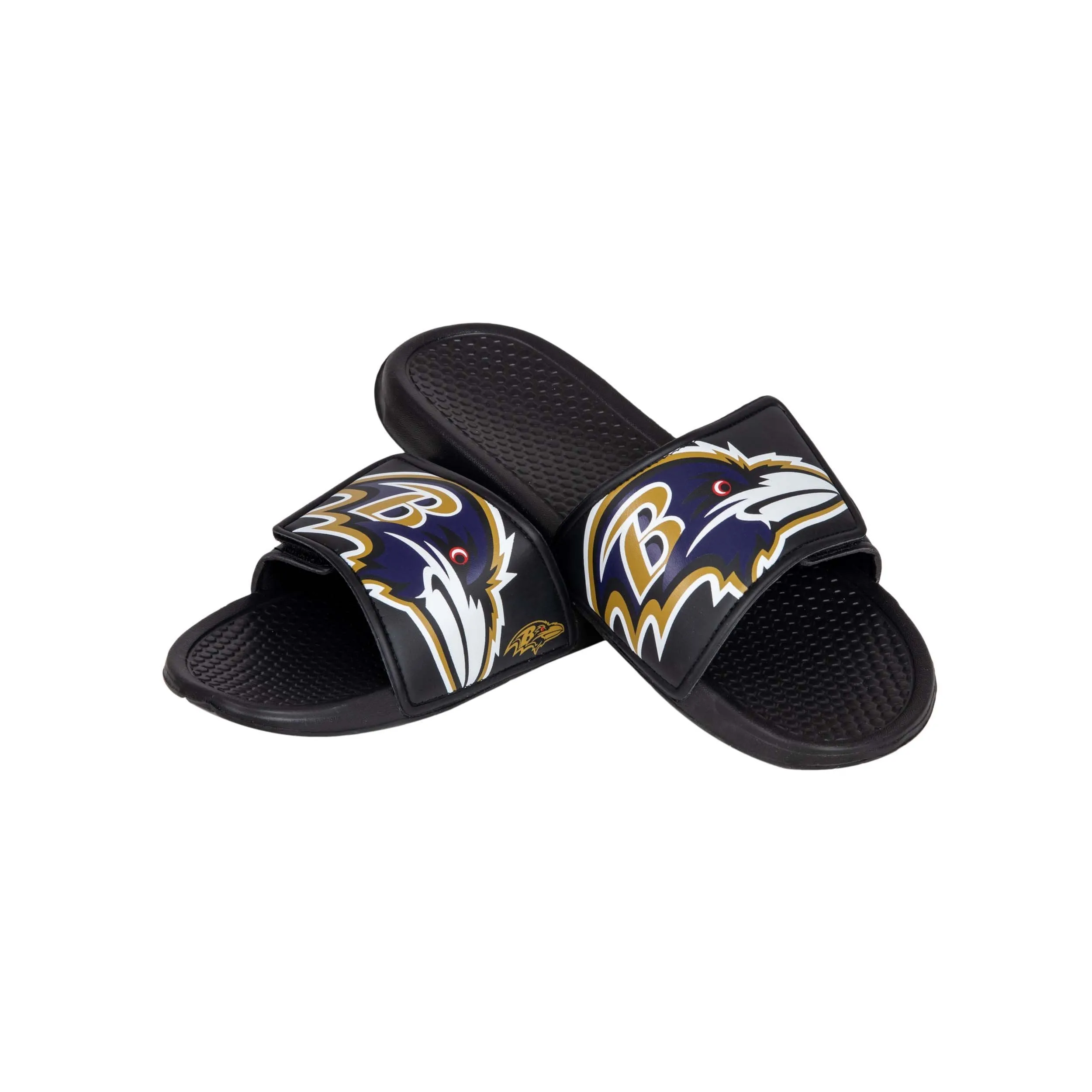 Baltimore Ravens NFL Mens Cropped Big Logo Slides