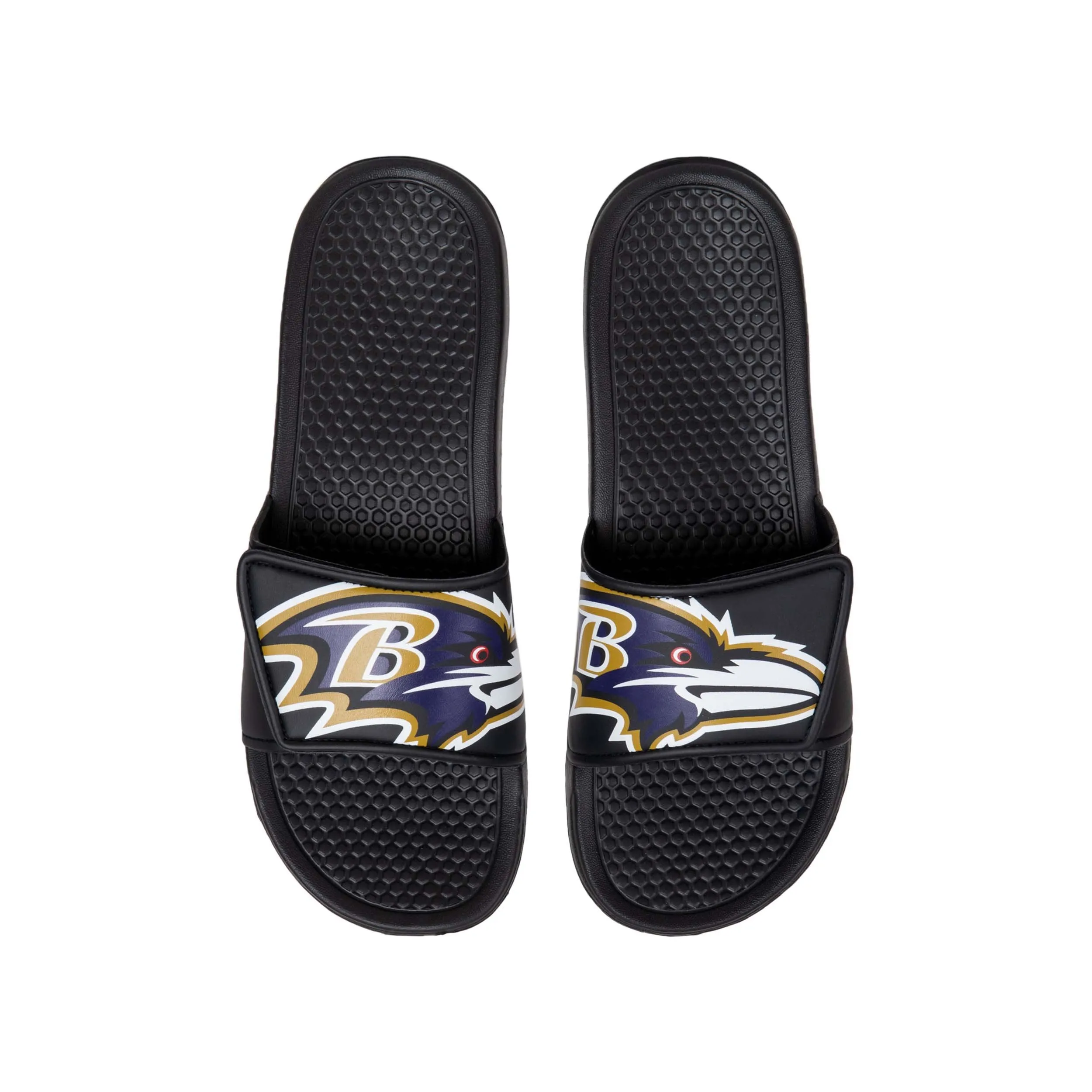 Baltimore Ravens NFL Mens Cropped Big Logo Slides