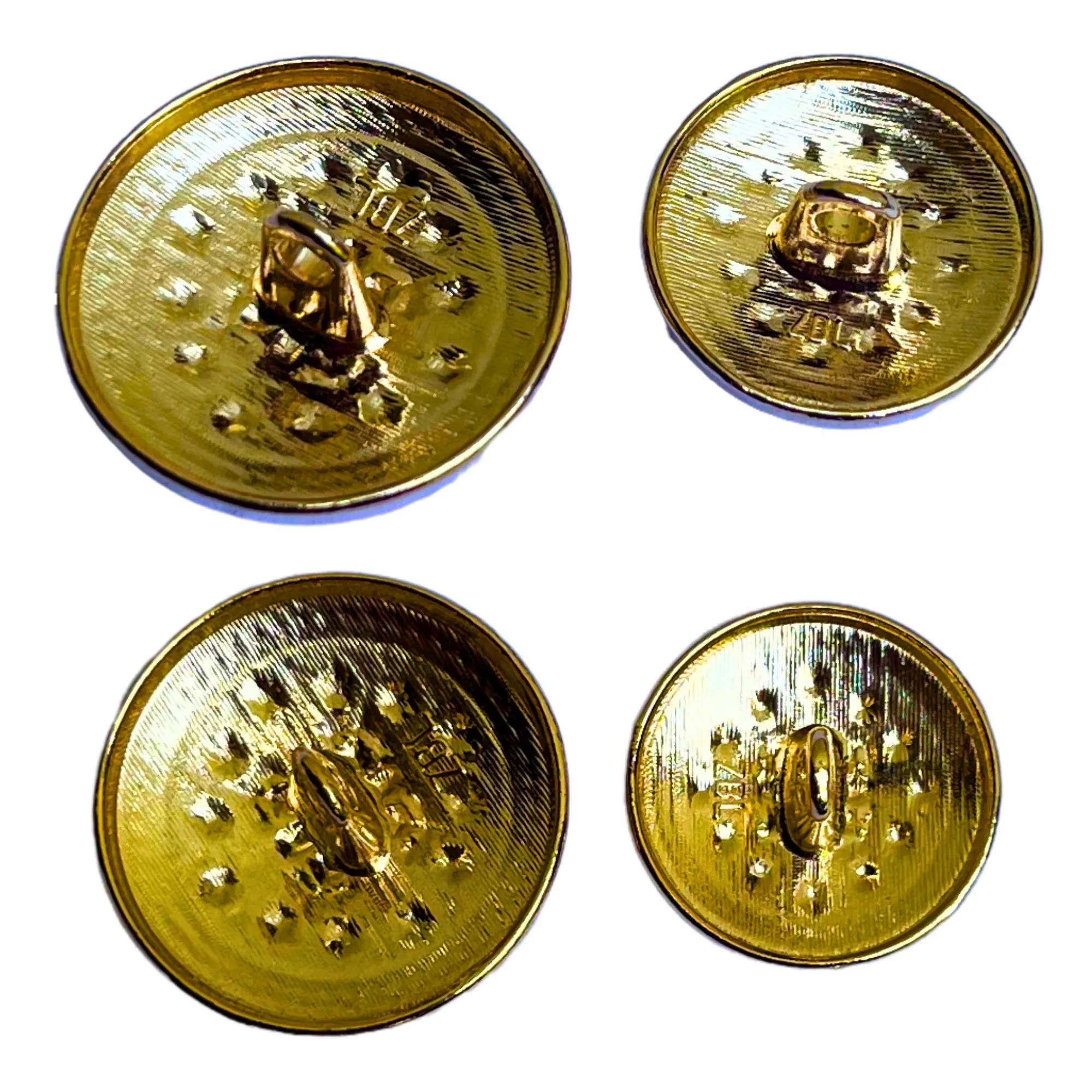 Black and Golden Designer Metal Buttons