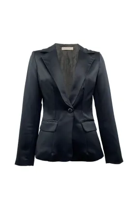 Black Satin Blazer