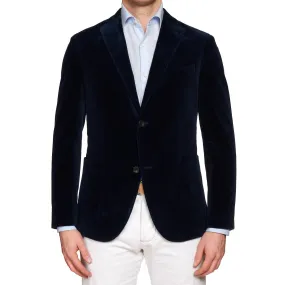 BOGLIOLI Milano "K.Jacket" Navy Blue Cotton Moleskin Unlined Jacket EU 48 NEW US 38