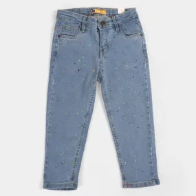 Boys Denim Pant Sprinkle - Ice Blue