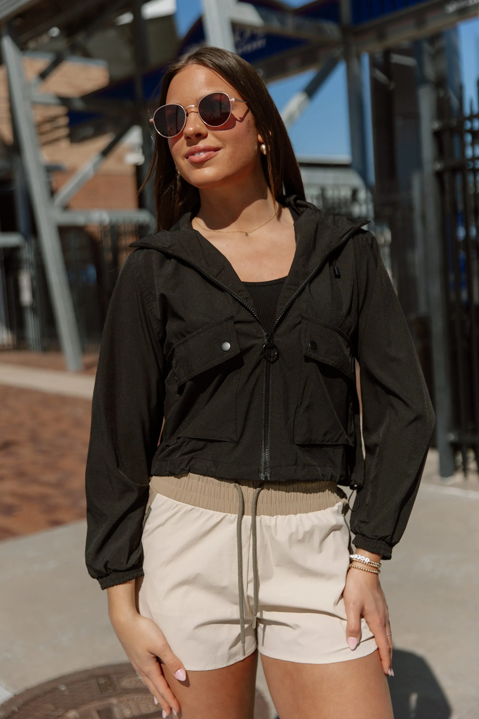 BREEZY BLISS JACKET IN BLACK