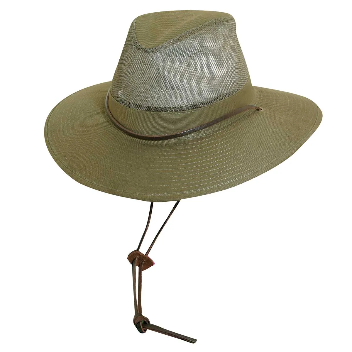 Brushed Twill Safari Hat with 3" Brim