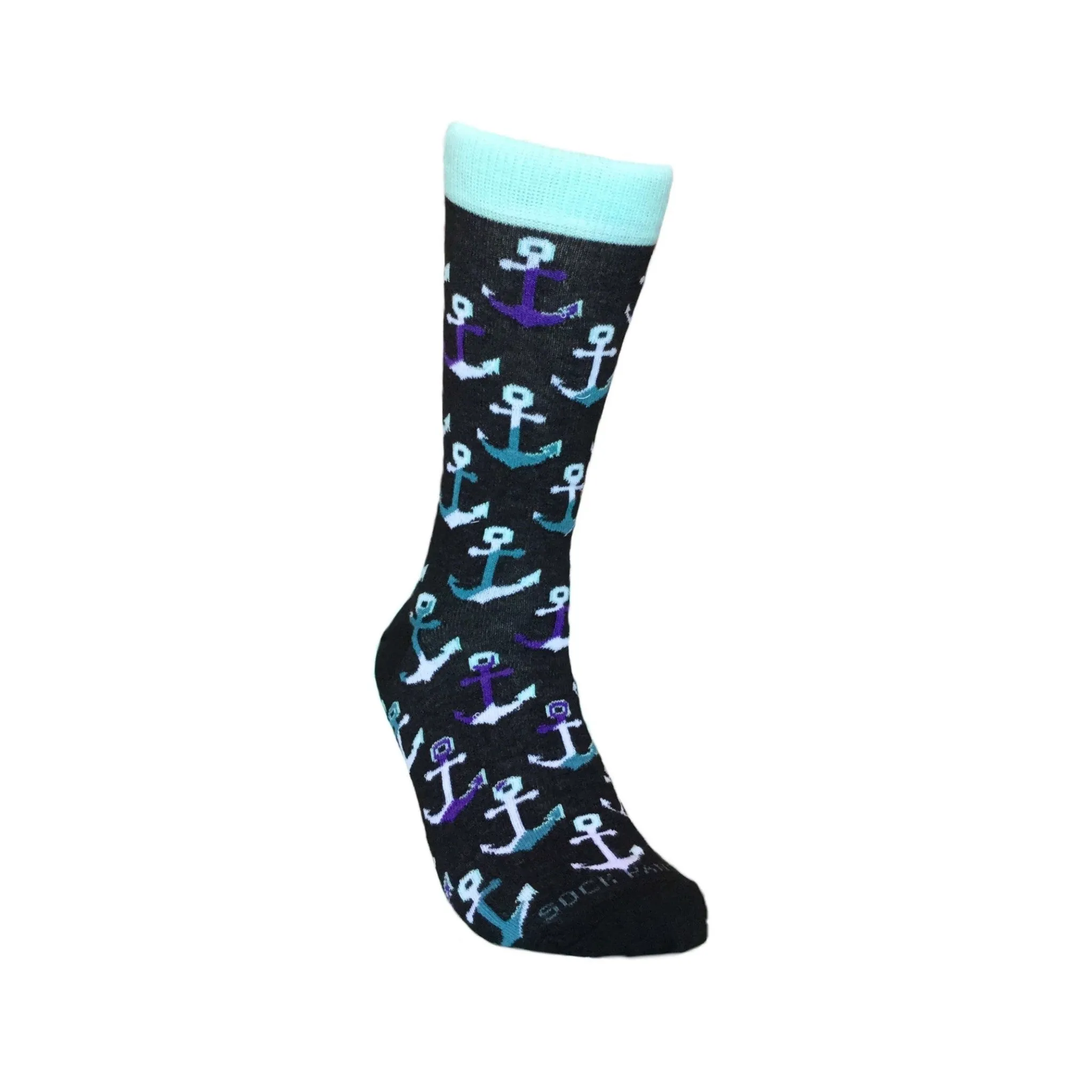 Colorful Anchor Pattern Socks from the Sock Panda