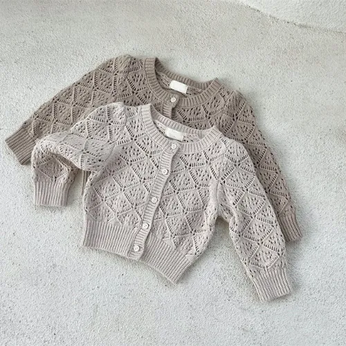 Delicate Diamond Knit Cardigan