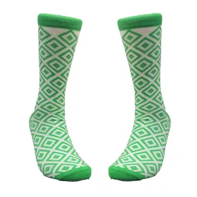 Green Diamond Pattern Socks from the Sock Panda