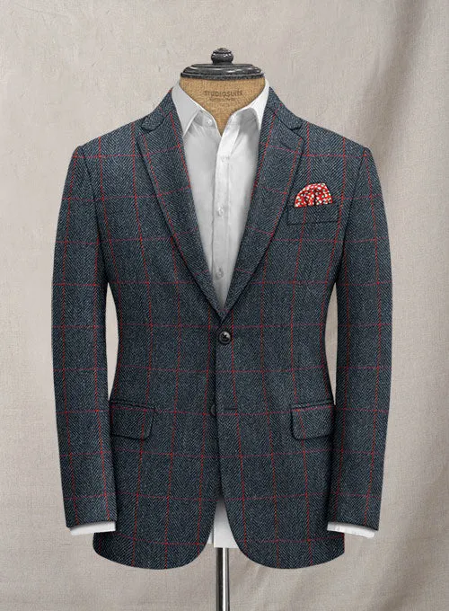 Harris Tweed Blue Checks Suit