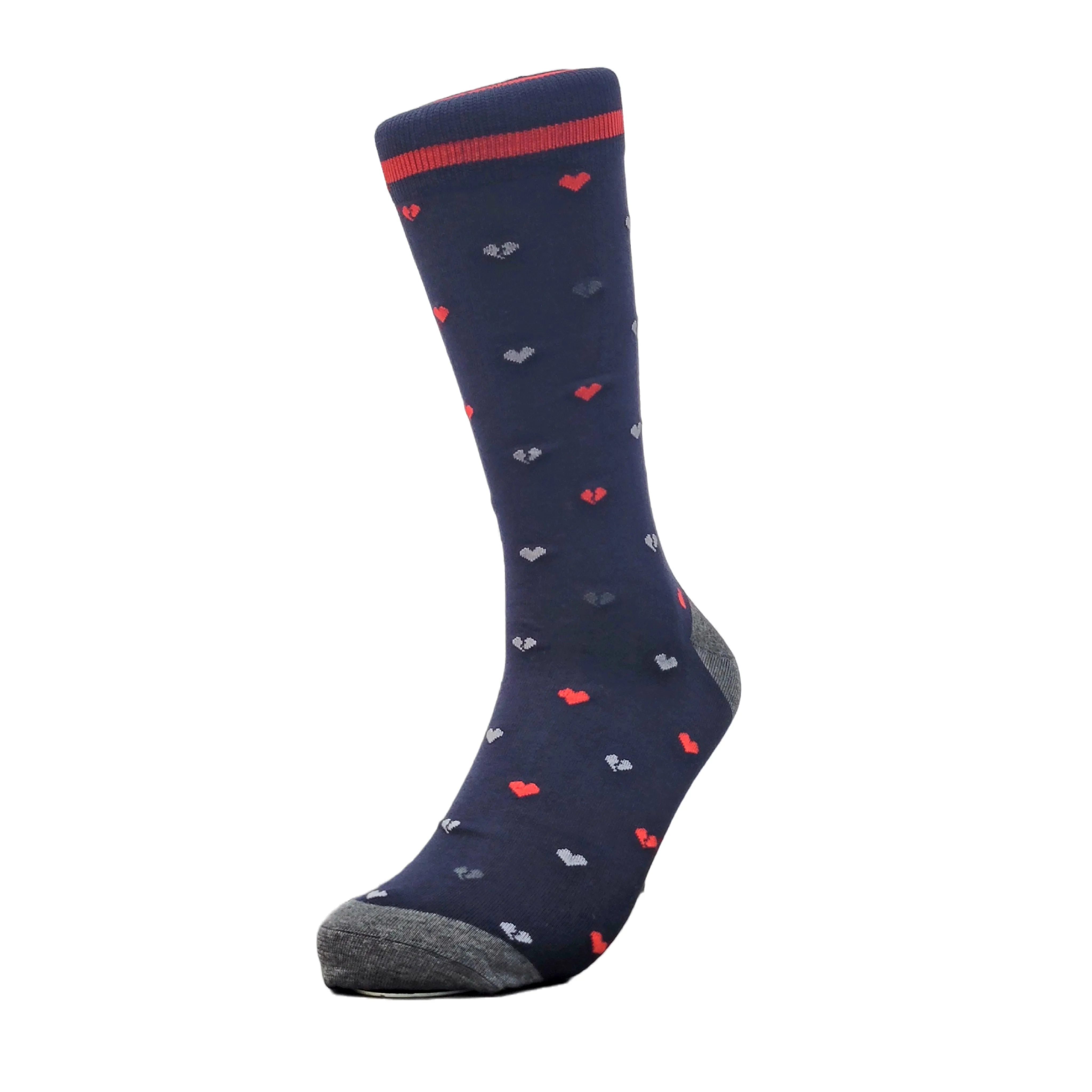 Heart Patterned Socks (Adult Large - Men's Shoe Sizes 8-12)