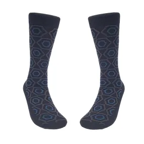 Hexagon Pattern Socks (Adult Large - Men's Shoe Sizes 8-12)