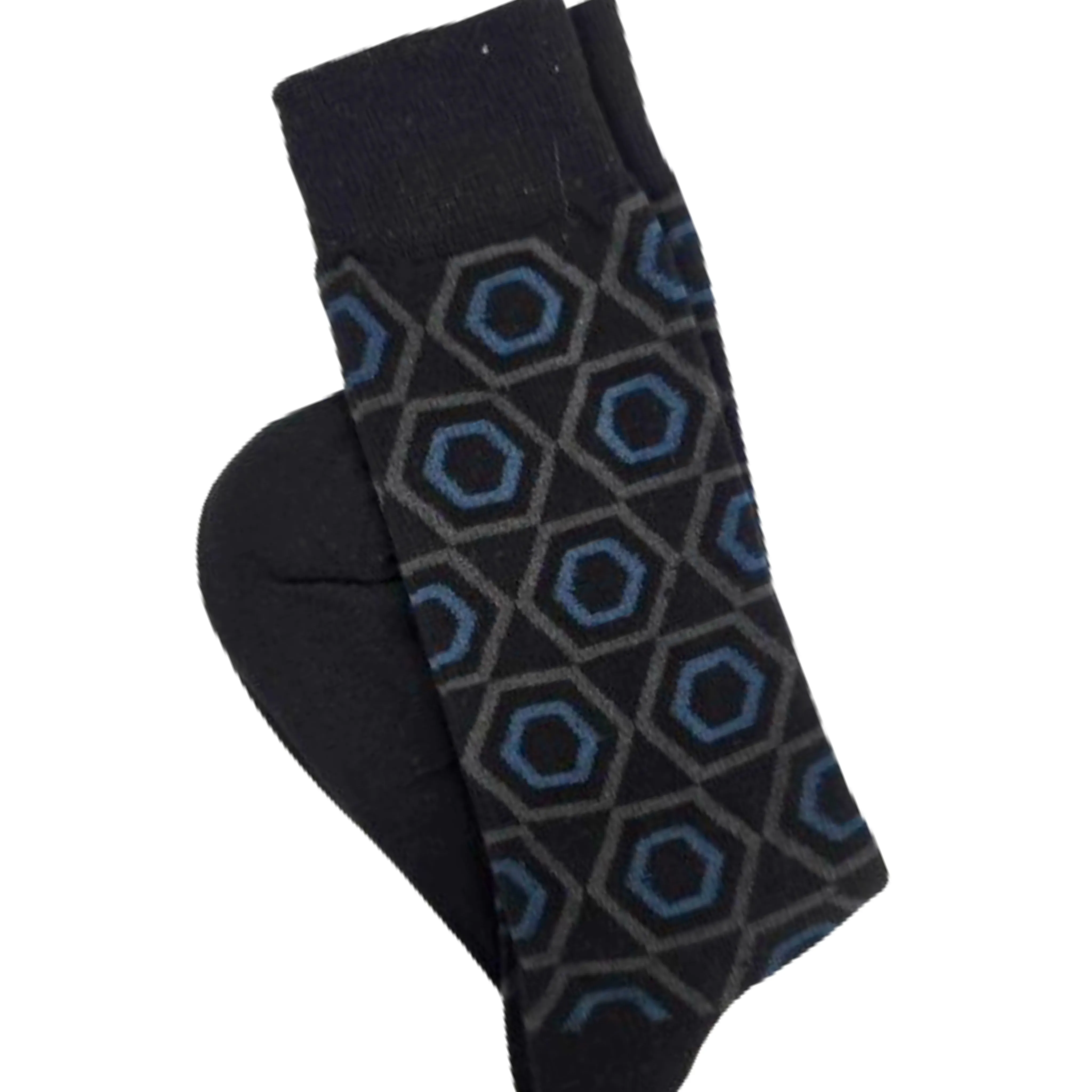 Hexagon Pattern Socks (Adult Large - Men's Shoe Sizes 8-12)