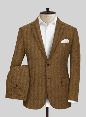 Highlander Tan Herringbone Tweed Suit