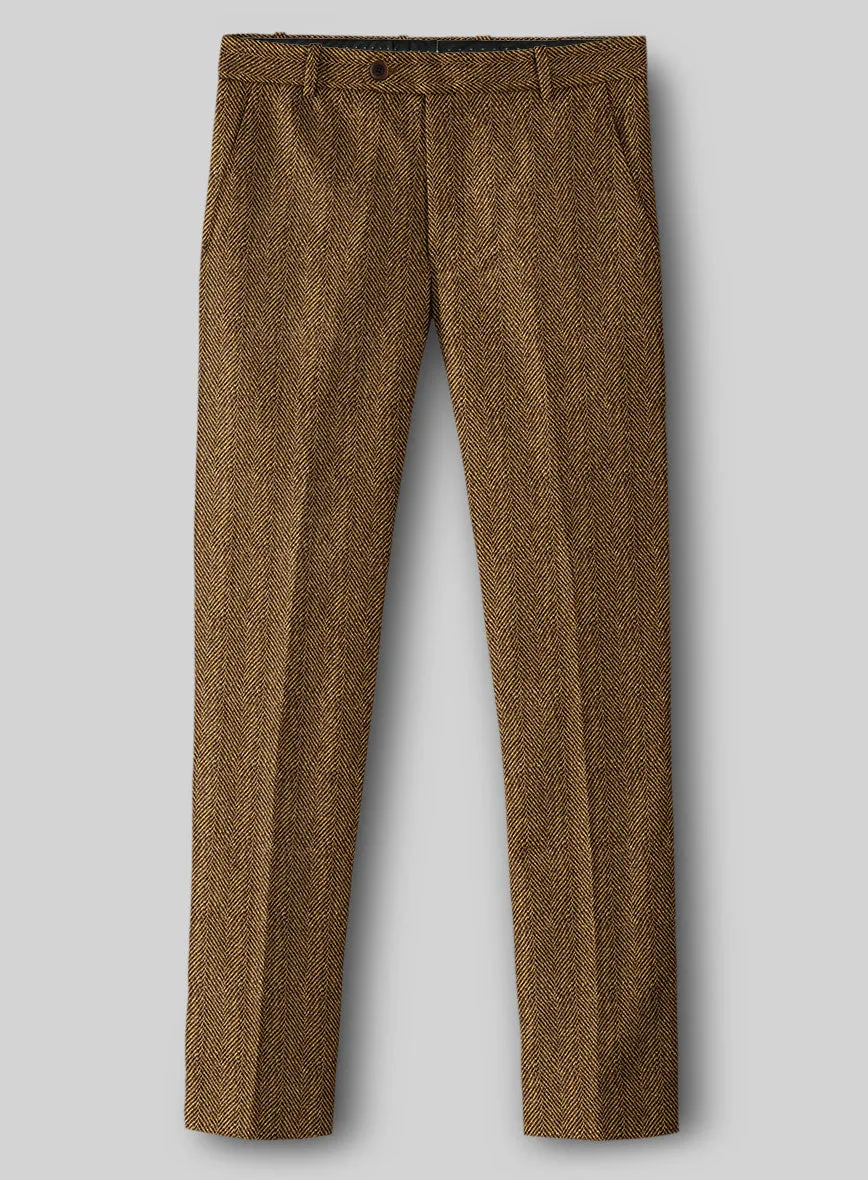 Highlander Tan Herringbone Tweed Suit