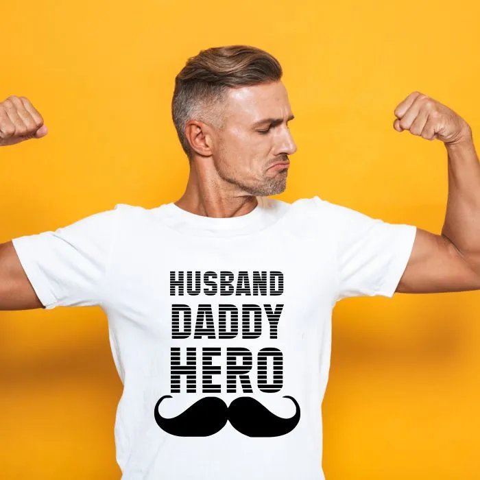 Husband Daddy Hero T-Shirt for Men