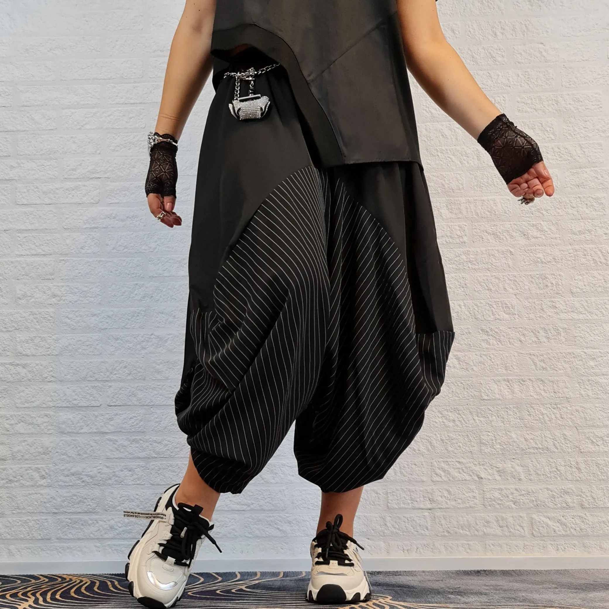 Jazz Up Street Punk Wide Legged Pants