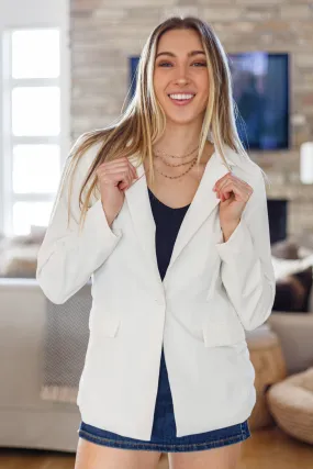 Just So Clean White Blazer