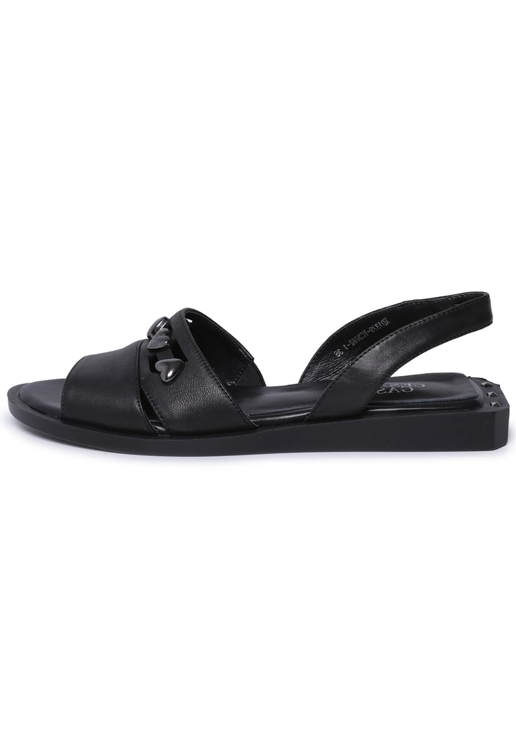 Leather Open toe Sandals - Black