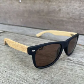 Moana Road Sunglasses - Black frame with Brown Lens