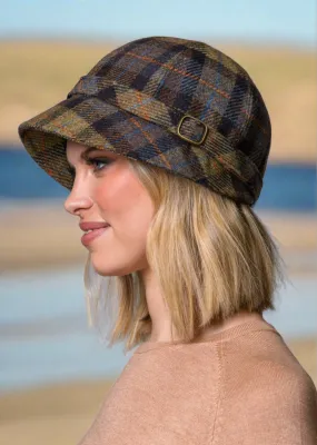 Mucros Flapper Cap | Moss Check