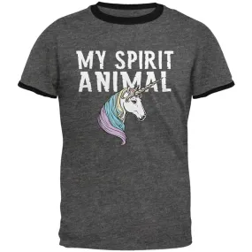 My Spirit Animal Unicorn Mens Ringer T Shirt