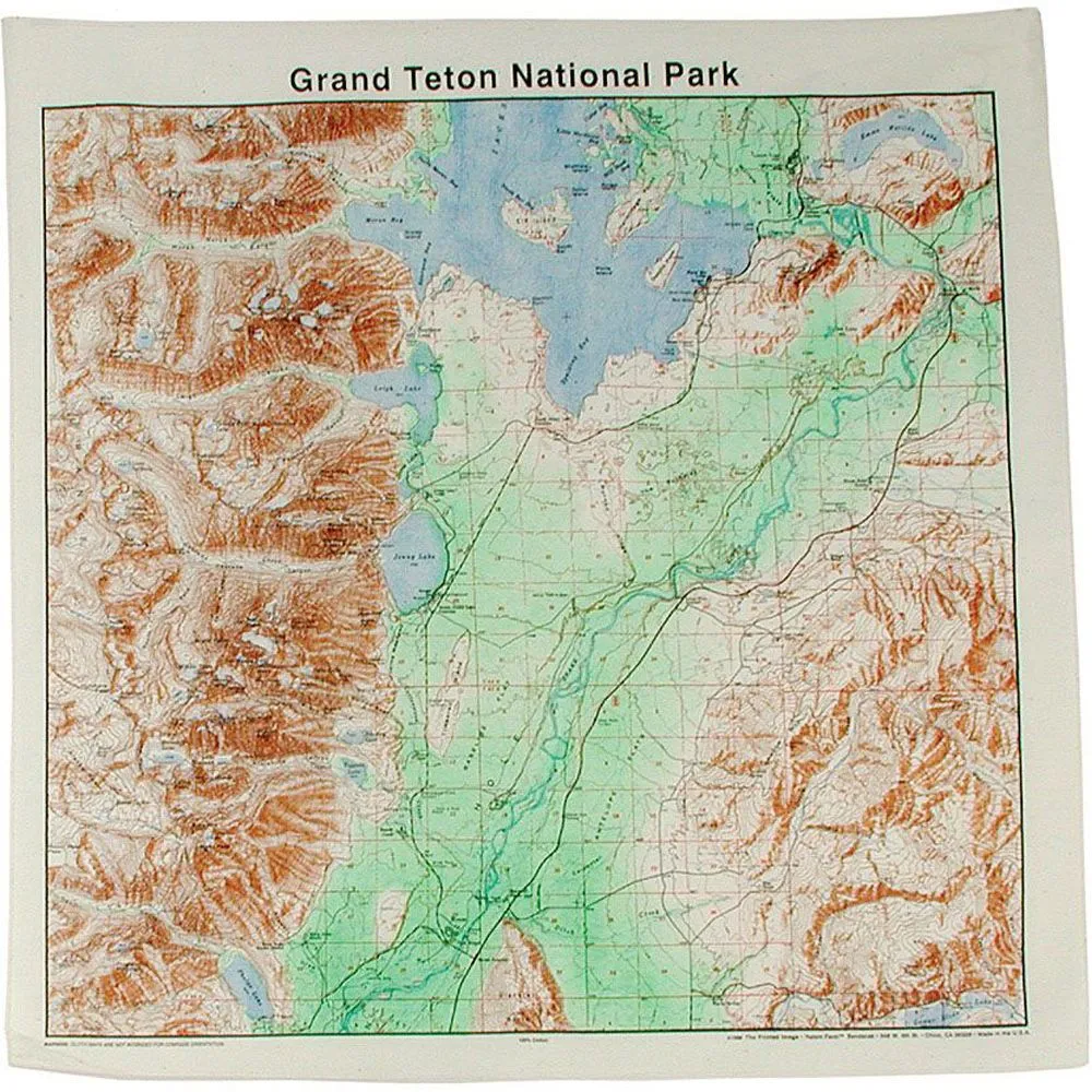 National Park Topographical Bandanas