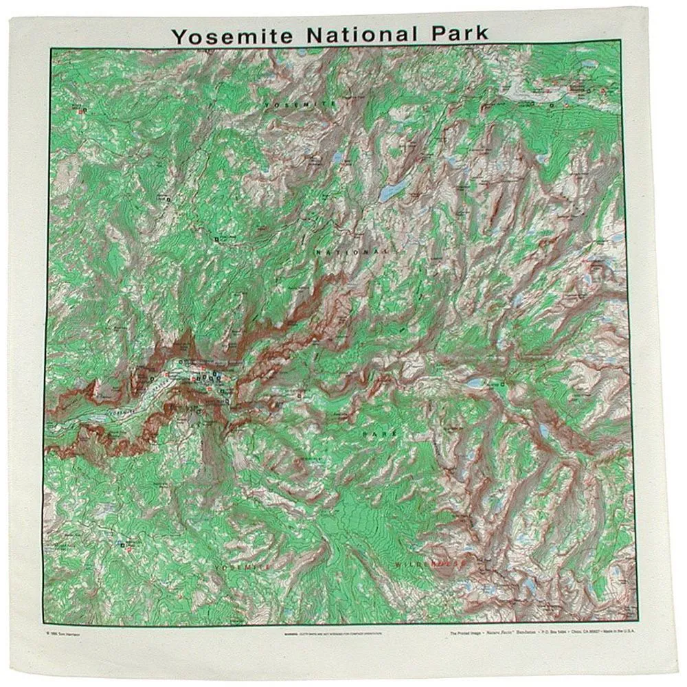 National Park Topographical Bandanas