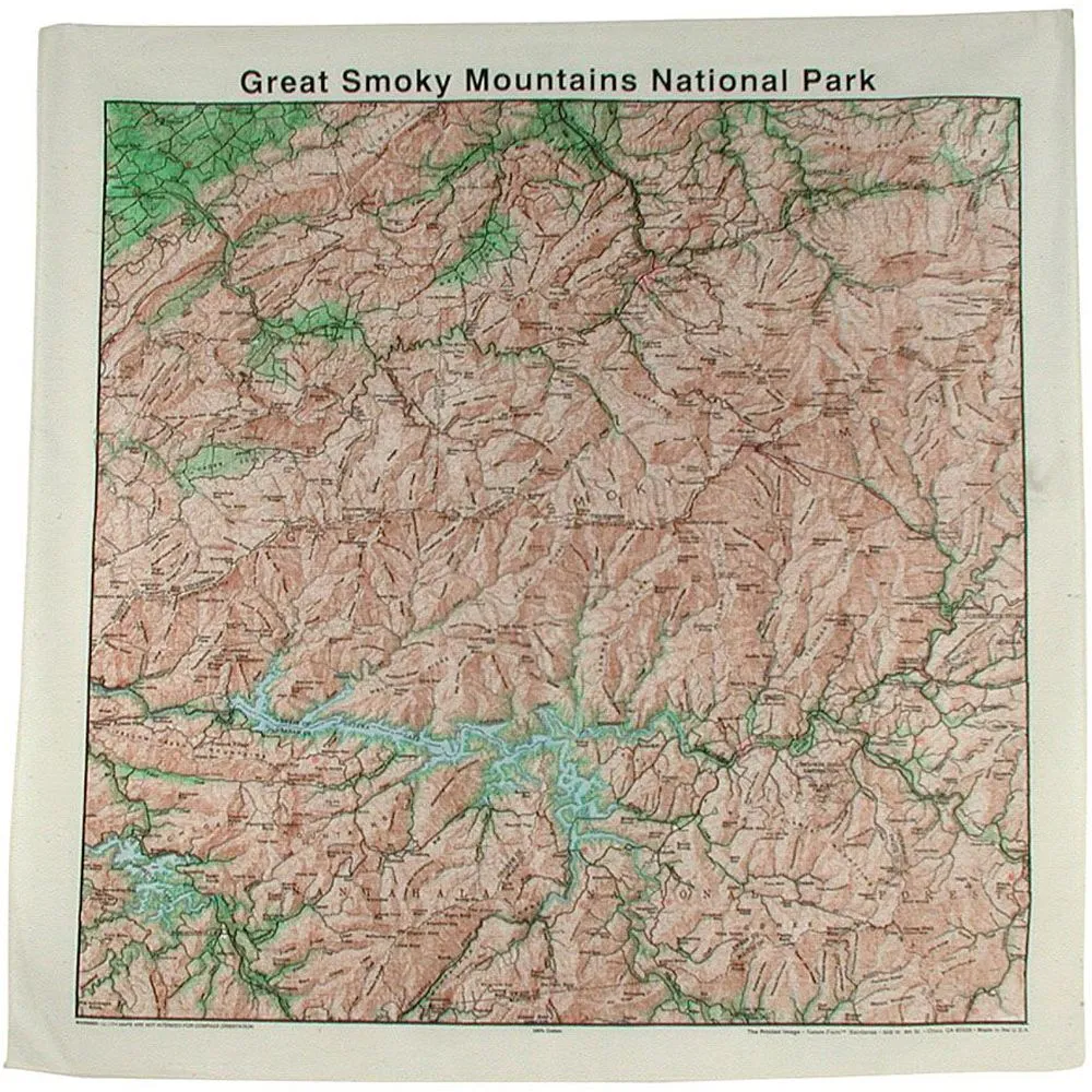 National Park Topographical Bandanas