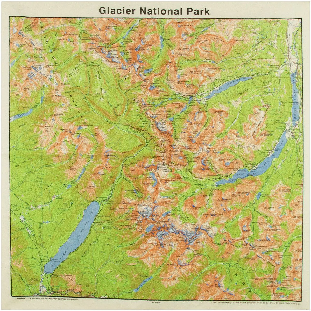 National Park Topographical Bandanas