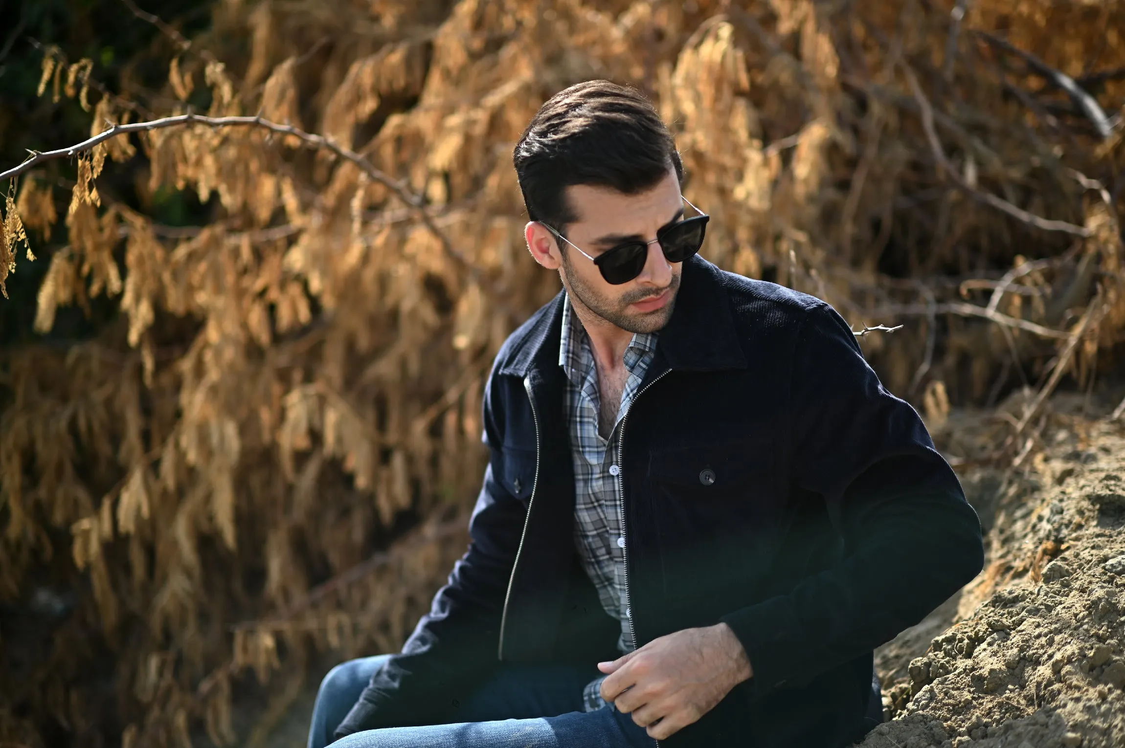 Navy Corduroy Jacket