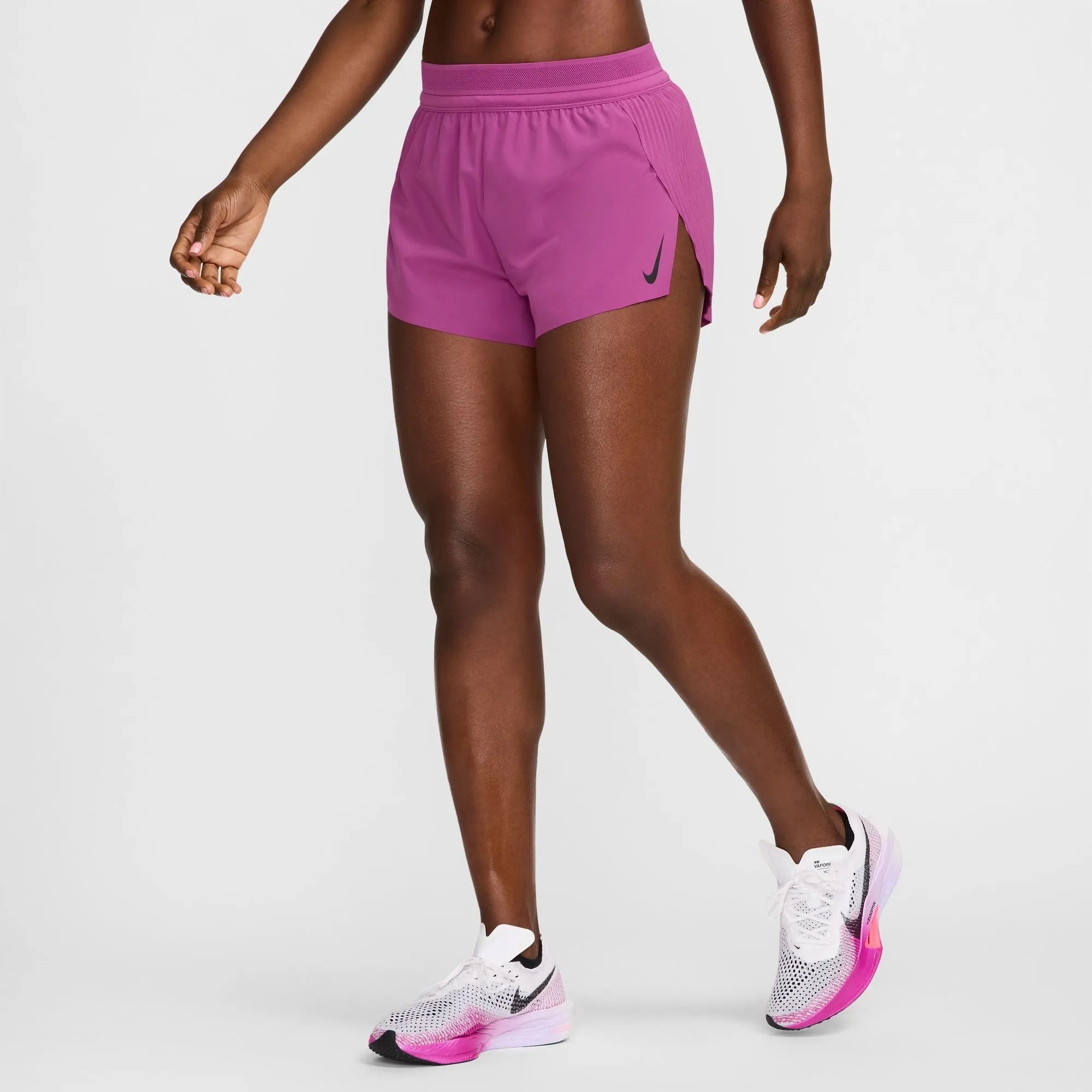 Nike AeroSwift Shorts | Hot Fuchsia / Black | Womens