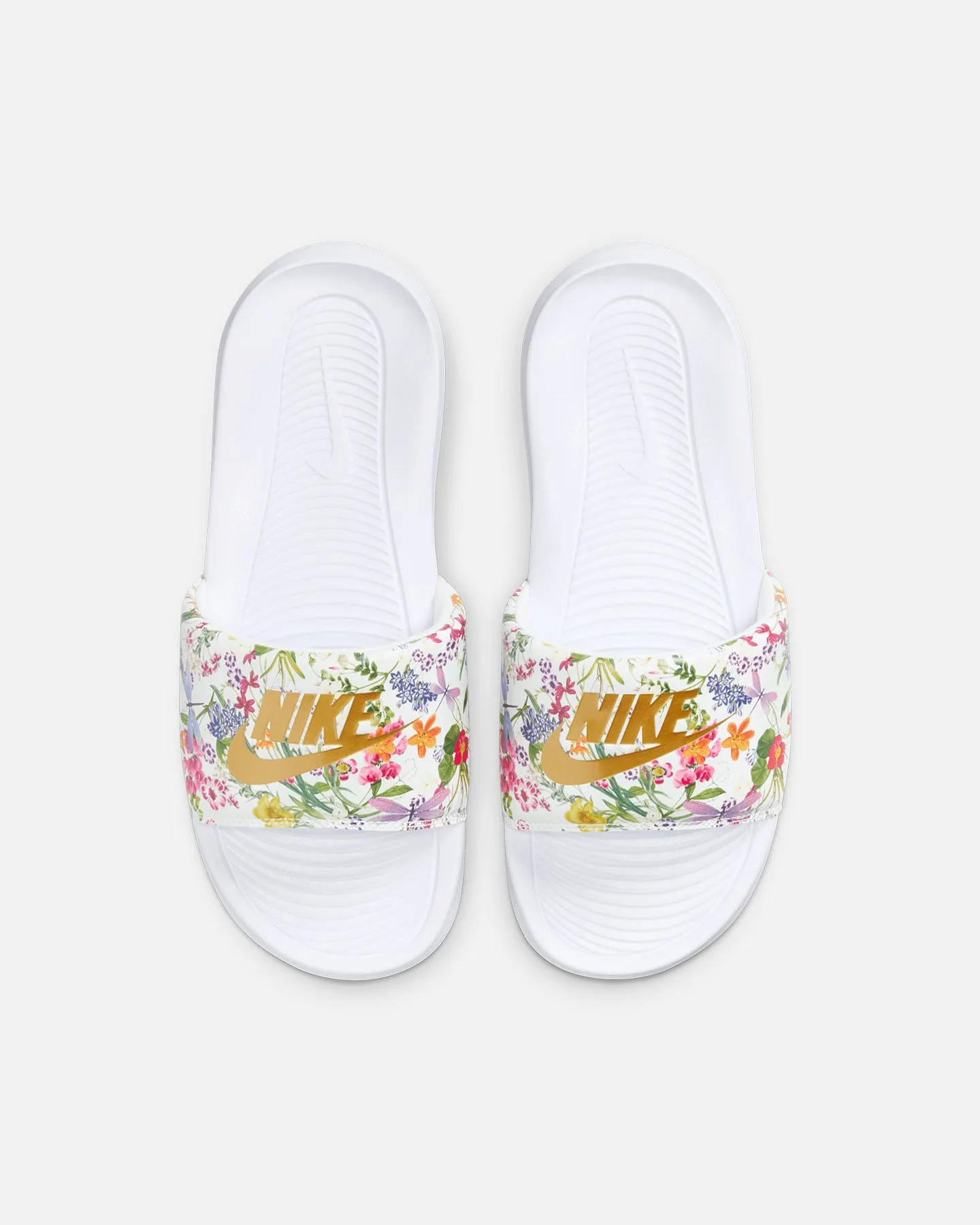 Nike Women's Victori One Slides White/Metallic