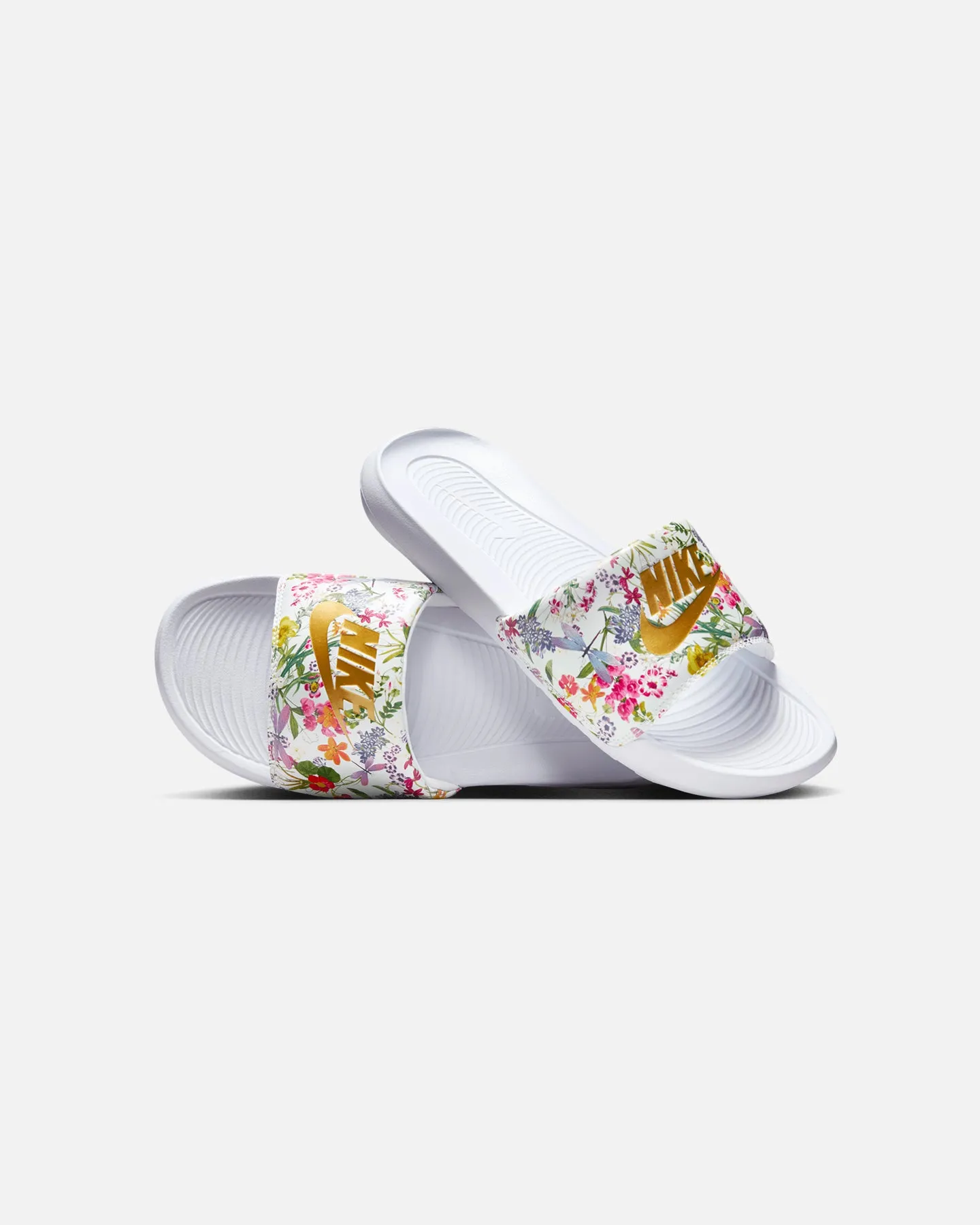 Nike Women's Victori One Slides White/Metallic