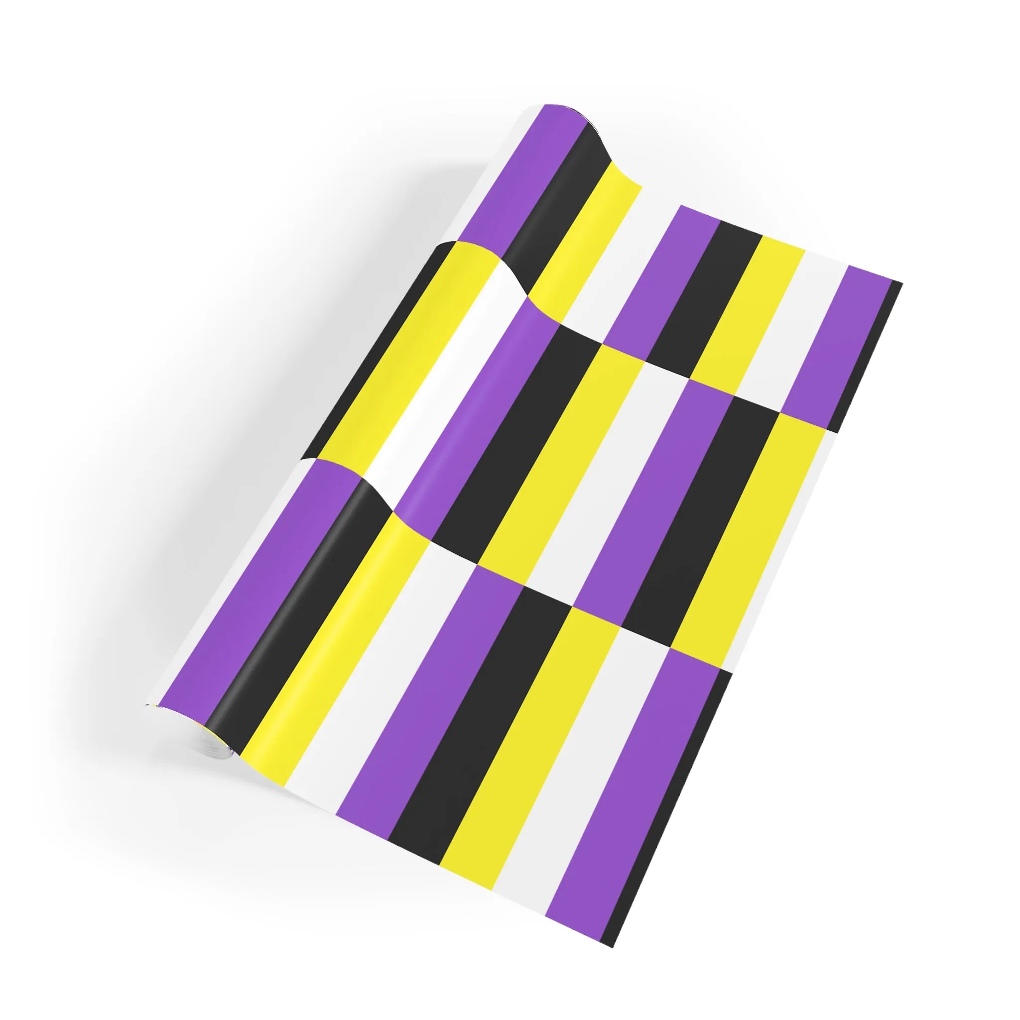 Nonbinary Pride  Gift Wrapping Paper Roll - Perfect for Any Occasion