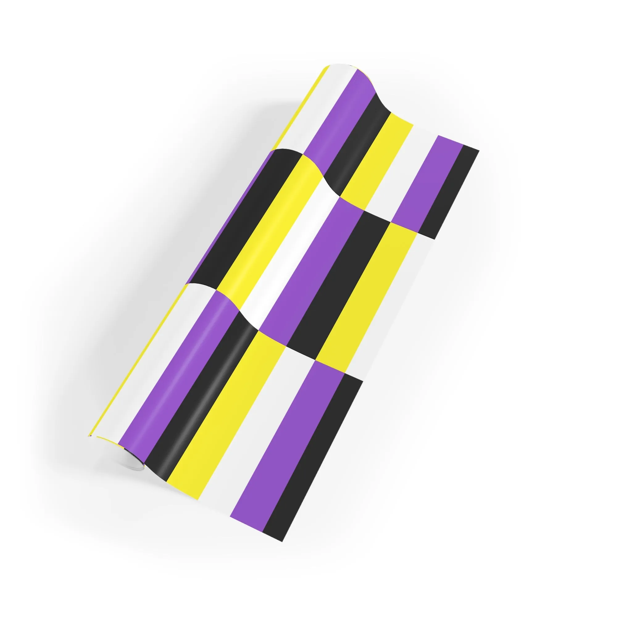 Nonbinary Pride  Gift Wrapping Paper Roll - Perfect for Any Occasion