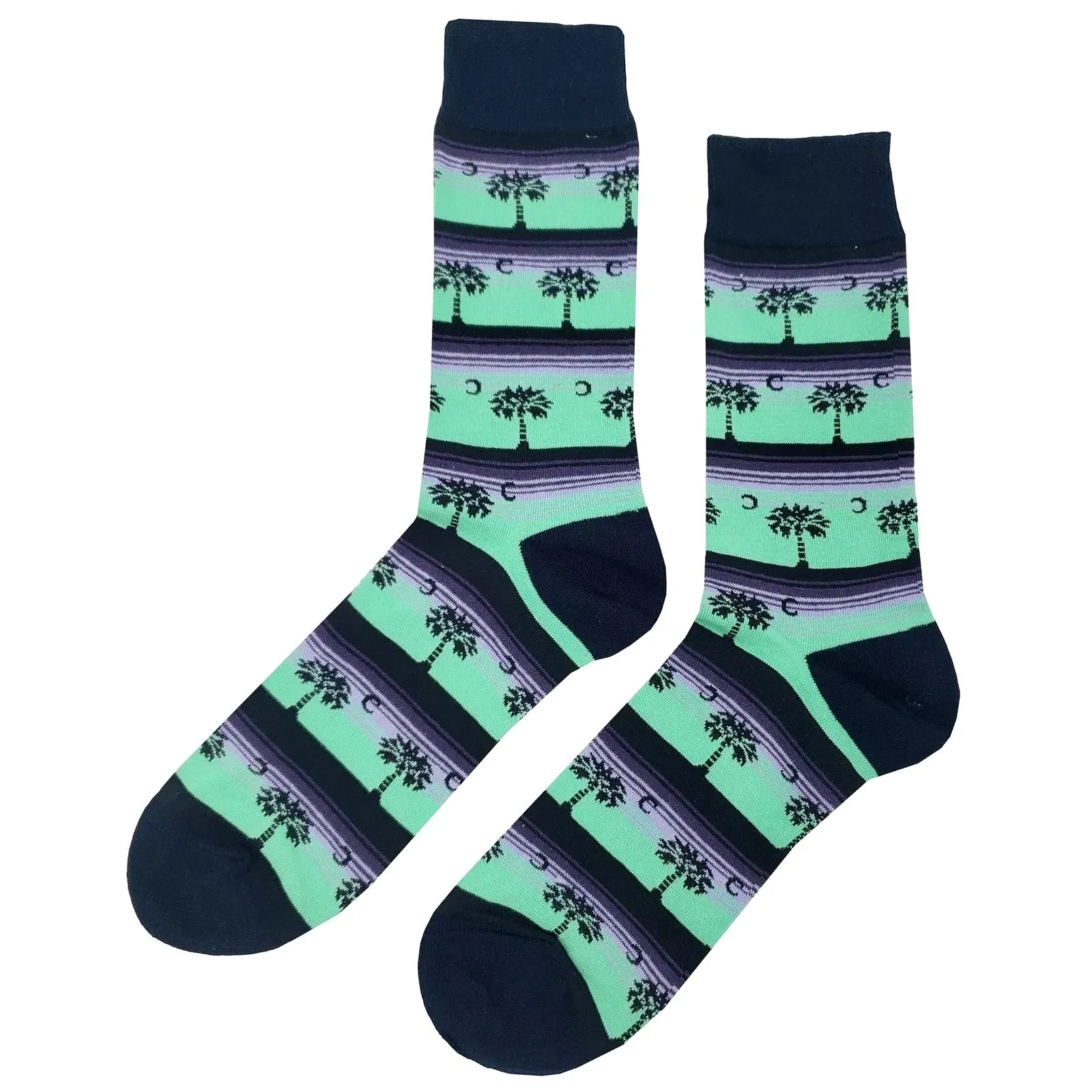 Palm Tree Socks from the Sock Panda (Adult Large - Men's Shoe Sizes 8-12)