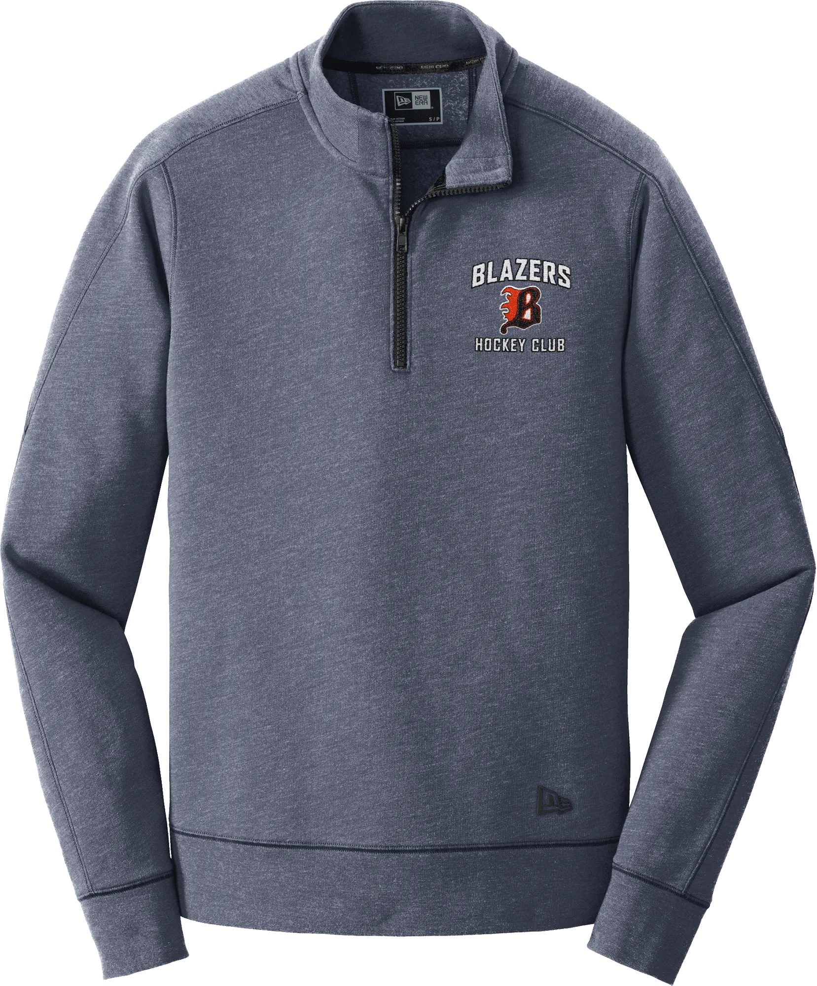 Philadelphia Blazers New Era Tri-Blend Fleece 1/4-Zip Pullover