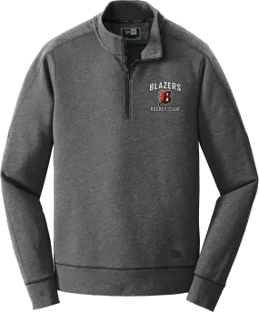 Philadelphia Blazers New Era Tri-Blend Fleece 1/4-Zip Pullover