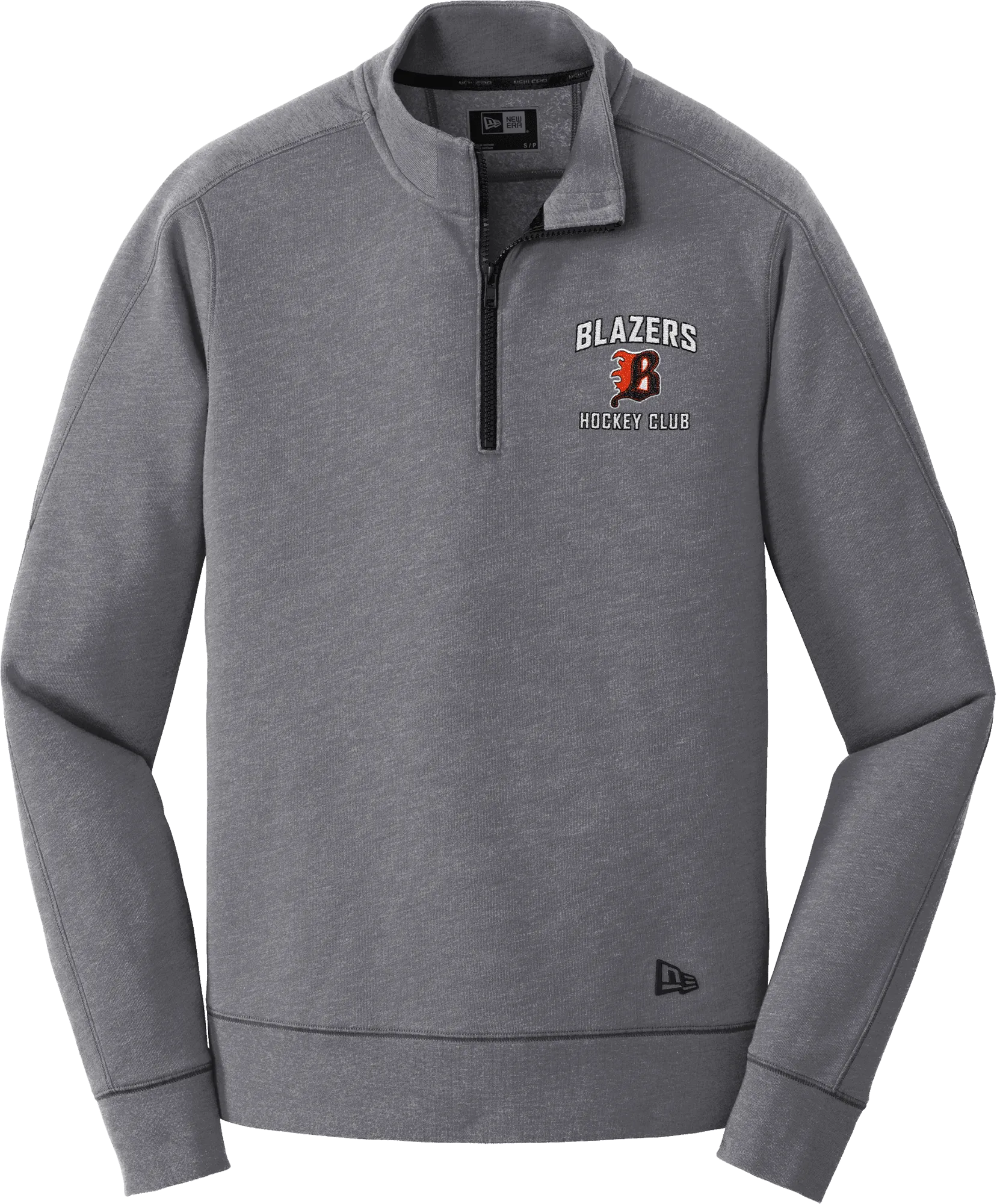 Philadelphia Blazers New Era Tri-Blend Fleece 1/4-Zip Pullover