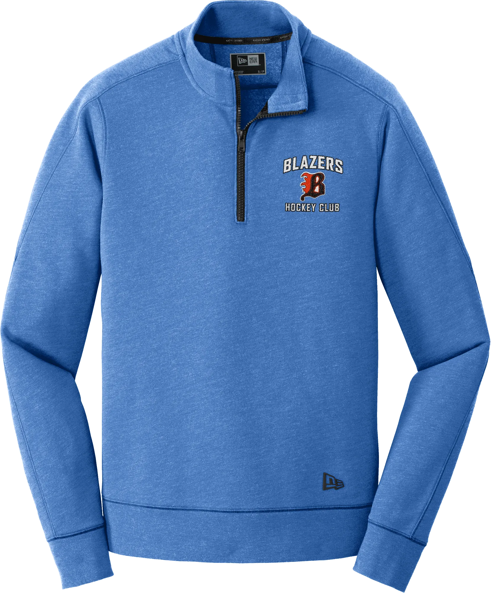 Philadelphia Blazers New Era Tri-Blend Fleece 1/4-Zip Pullover