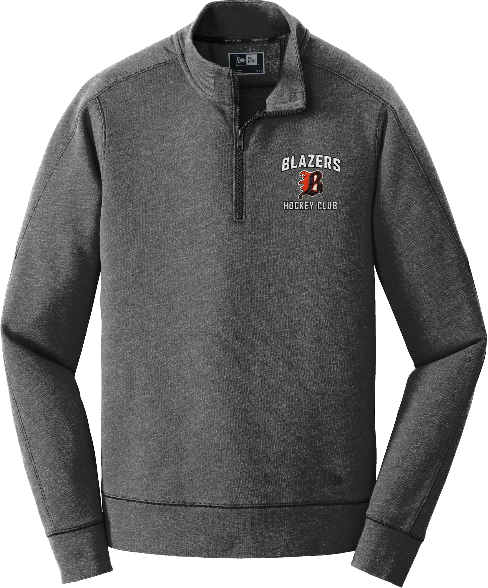 Philadelphia Blazers New Era Tri-Blend Fleece 1/4-Zip Pullover