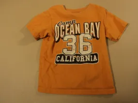 Place T-Shirt Boys' Camp Ocean Bay 100% Cotton Male Kids 2-4 3T Oranges Solid -- Used