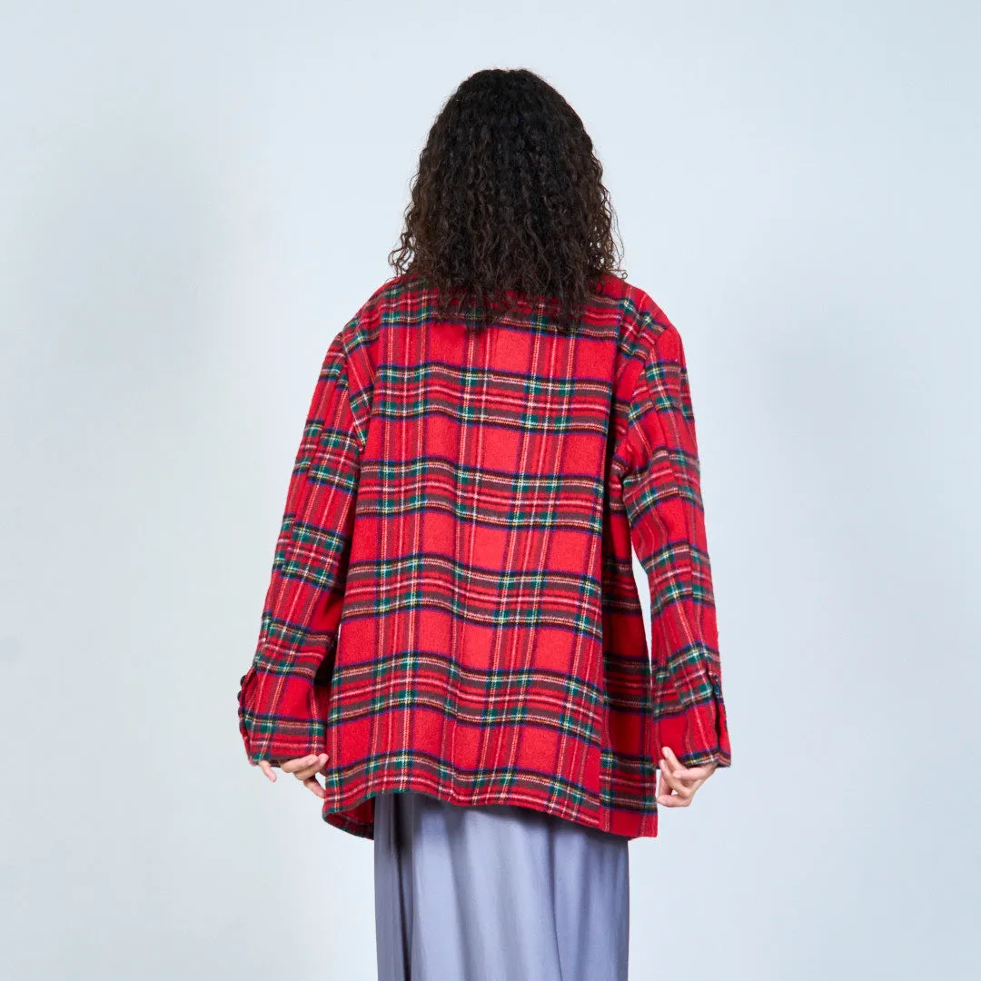 Plaid patterned blazer wholesale