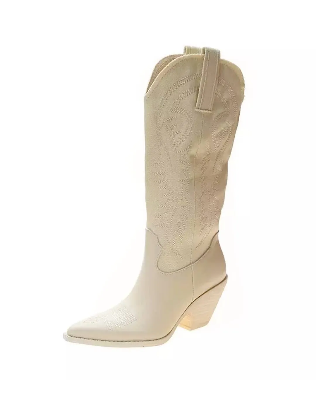 PU Leather Cowboy Boots