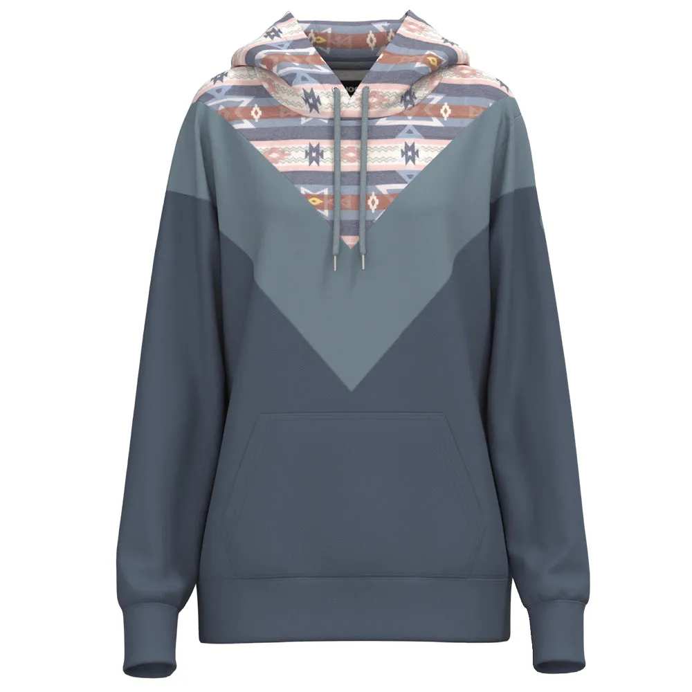 "Berkley" Aztec/ Blue  Hoody