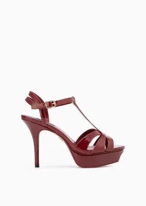 Sabella Platform Heels  Dark Red