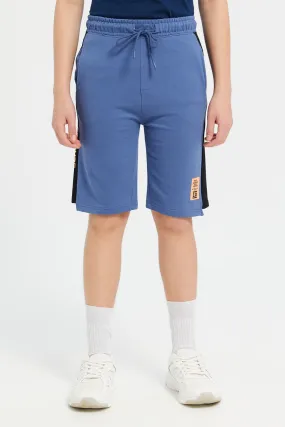 Senior Boys Blue Active Wear Short