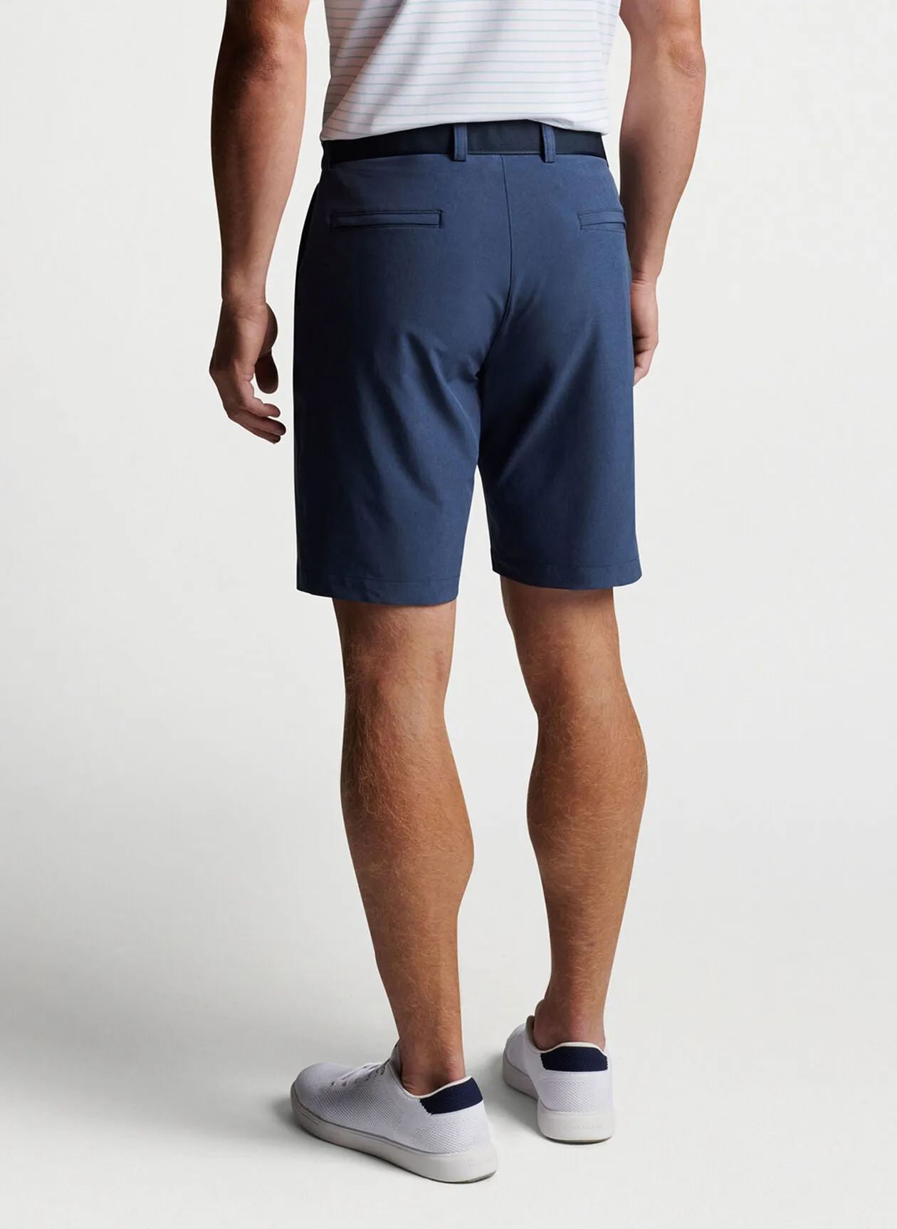 Shackleford Performance Hybrid Short in Navy by Peter Millar