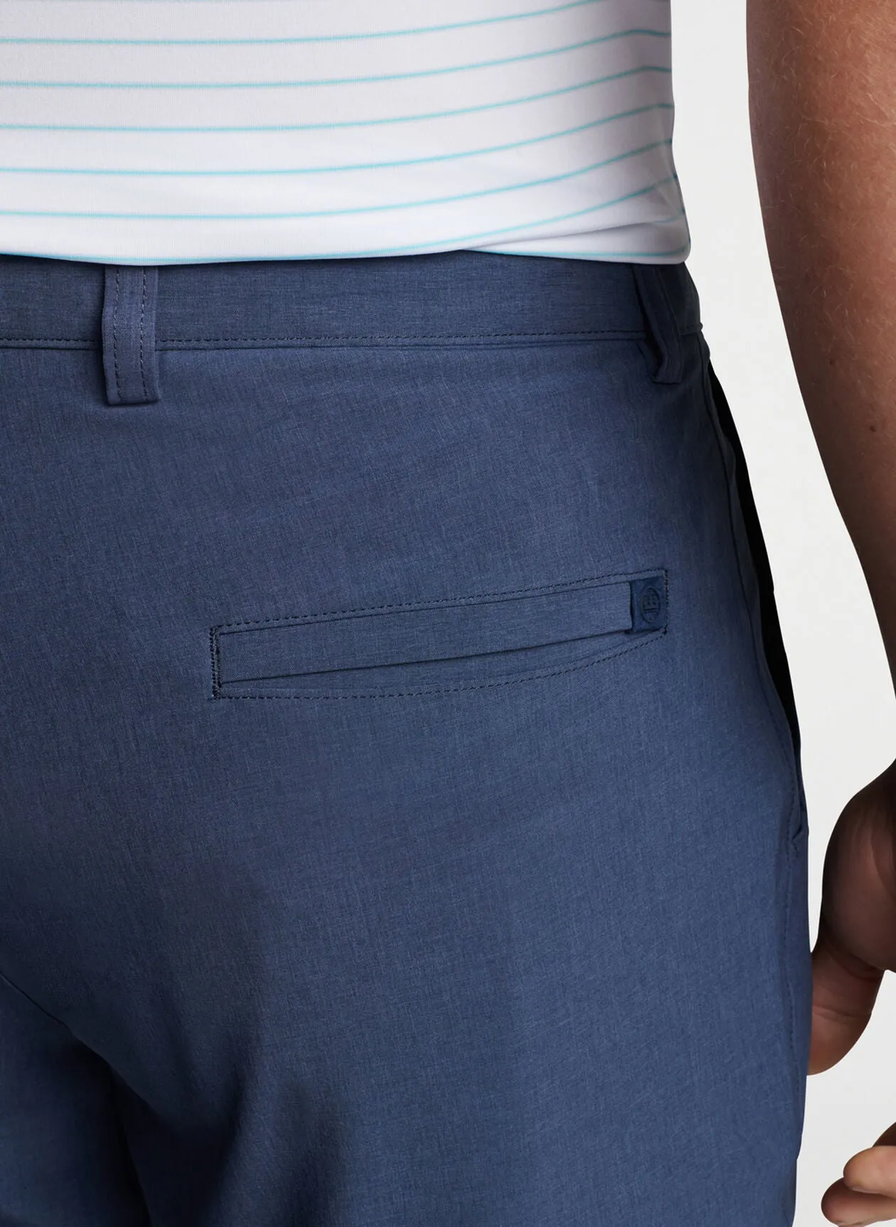 Shackleford Performance Hybrid Short in Navy by Peter Millar